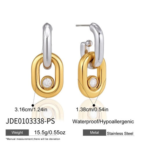 Boucles d’oreilles en acier – E0103338-PS
