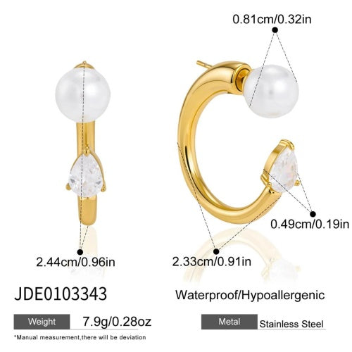 Boucles d’oreilles en acier – E0103343
