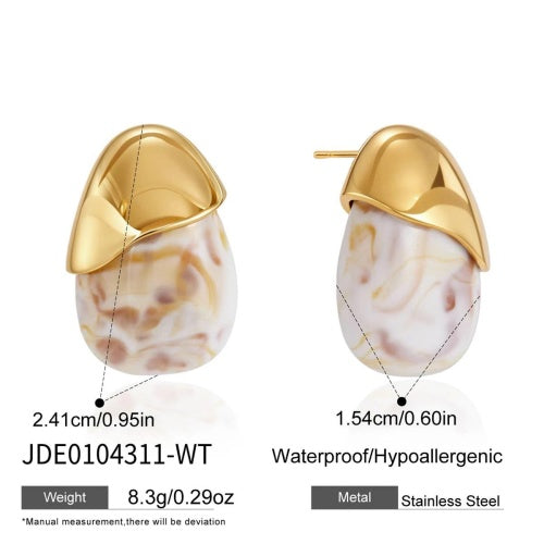 Boucles d’oreilles en acier – E0104311-WT