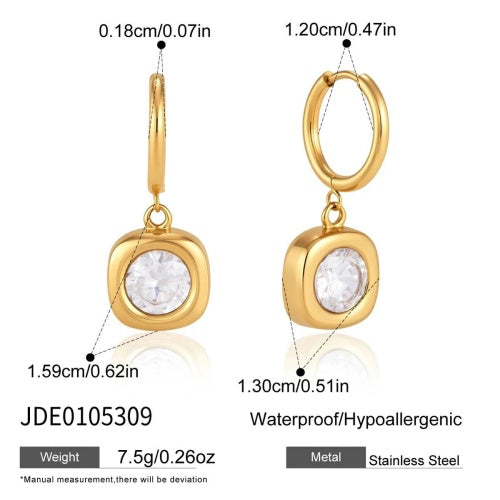 BOUCLES D’OREILLES ACIER REF E0105309