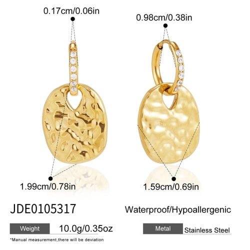 BOUCLES D’OREILLES ACIER REF E0105317