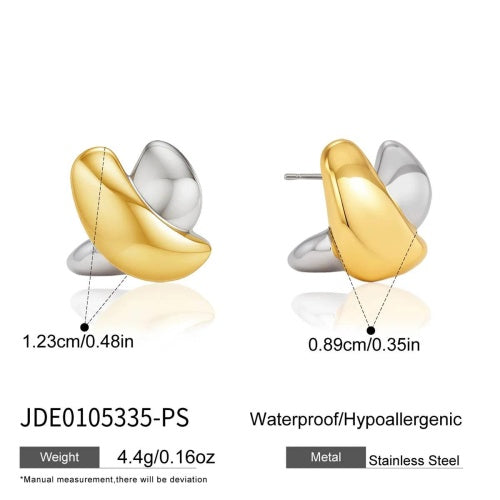 BOUCLES D’OREILLES ACIER REF E0105335-PS