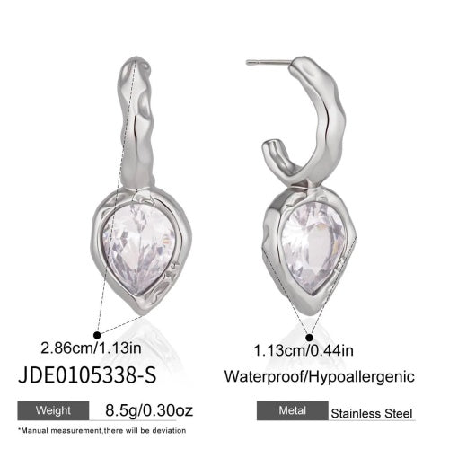 BOUCLES D’OREILLES ACIER REF E0105338-S