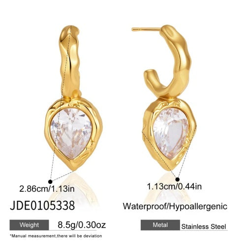 BOUCLES D’OREILLES ACIER REF E0105338