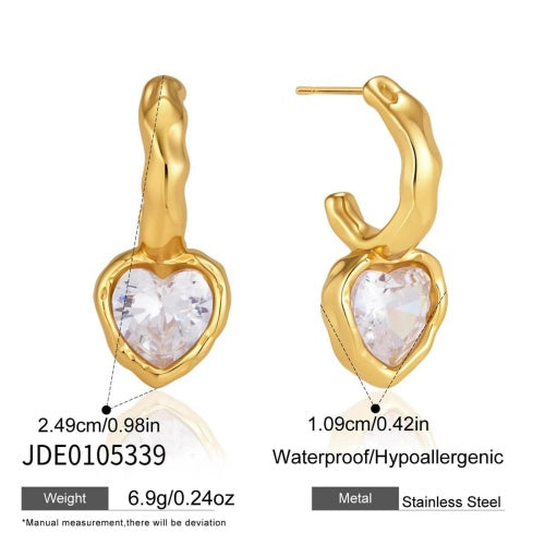 BOUCLES D’OREILLES ACIER REF E0105339
