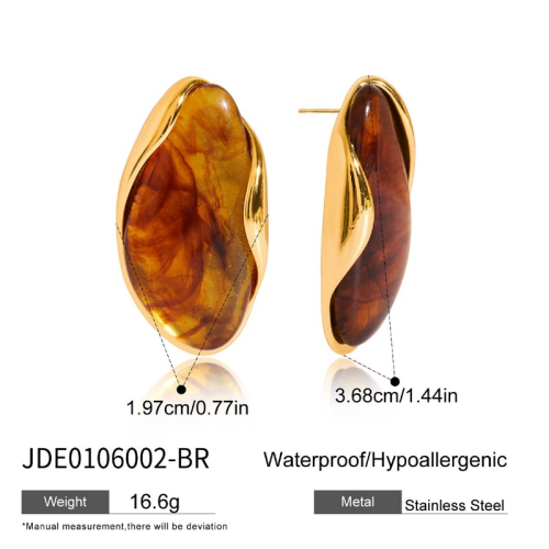 Boucles d’oreilles en acier – E0106002-BR