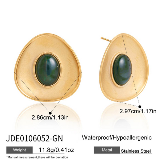 Boucles d’oreilles en acier – E0106052-GN