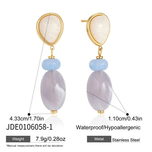 BOUCLES D’OREILLES ACIER REF E0106058-1