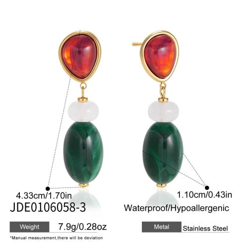 BOUCLES D’OREILLES ACIER REF E0106058-3