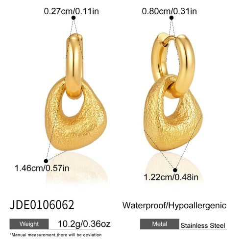 BOUCLES D’OREILLES ACIER REF E0106062