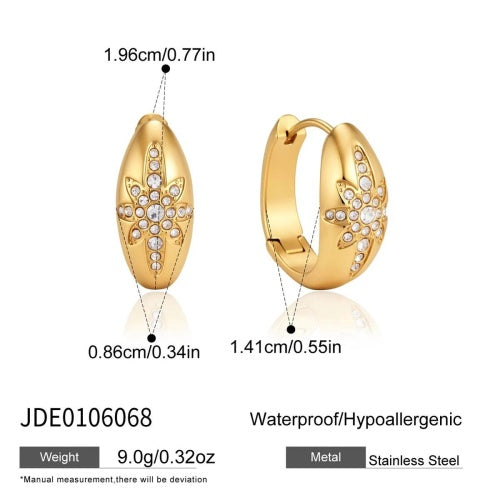 BOUCLES D’OREILLES ACIER REF E0106068