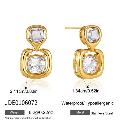 BOUCLES D’OREILLES ACIER REF E0106072
