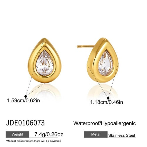 BOUCLES D’OREILLES ACIER REF E0106073