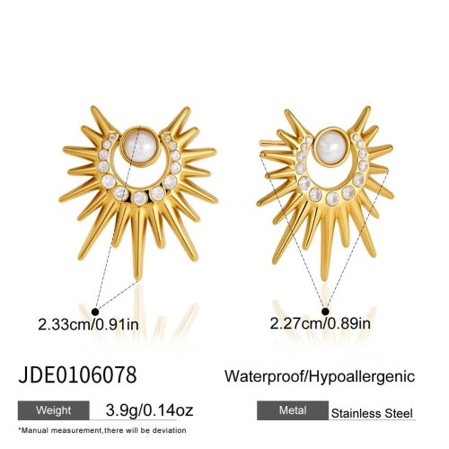 BOUCLES D’OREILLES ACIER REF E0106078