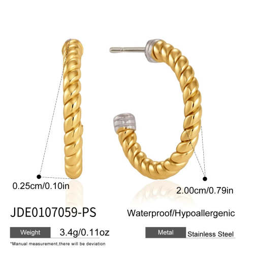 BOUCLES D’OREILLES ACIER REF E0107059-PS