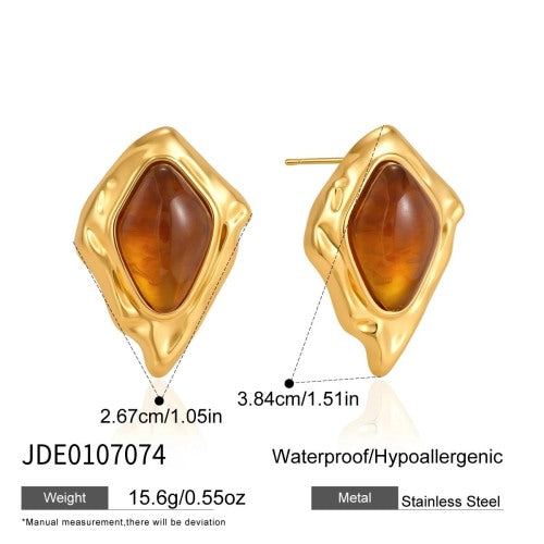 BOUCLES D’OREILLES ACIER REF E0107074