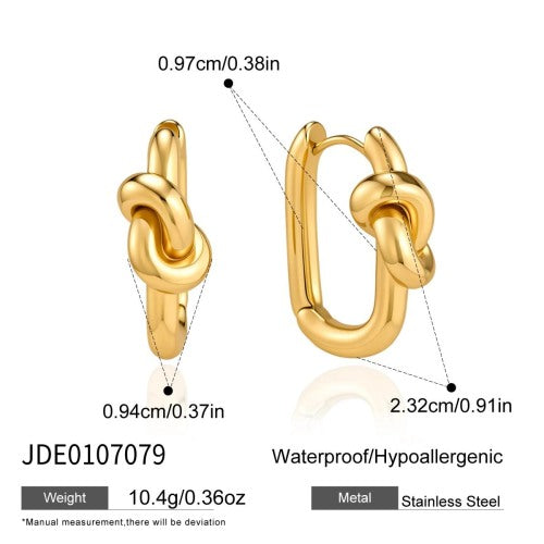 BOUCLES D’OREILLES ACIER REF E0107079