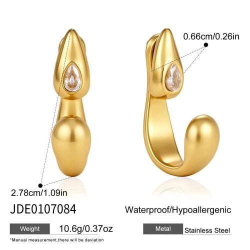 BOUCLES D’OREILLES ACIER REF E0107084