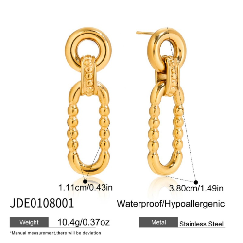 Boucles d’oreilles en acier – E0108001