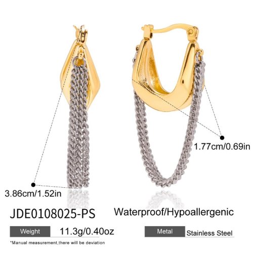 Boucles d’oreilles en acier – E0108025-PS