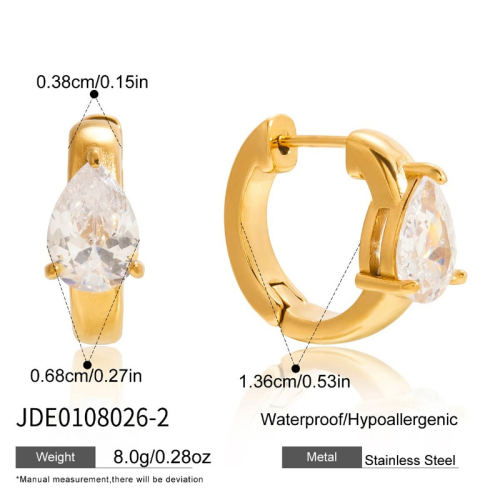 Boucles d’oreilles en acier – E0108026-2