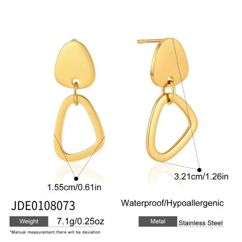 BOUCLES D’OREILLES ACIER REF E0108073