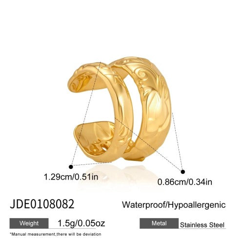 BOUCLES D’OREILLES ACIER REF E0108082