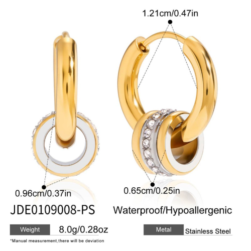 Boucles d’oreilles en acier – E0109008-PS