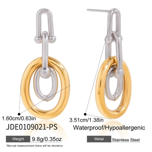 Boucles d’oreilles en acier – E0109021-PS