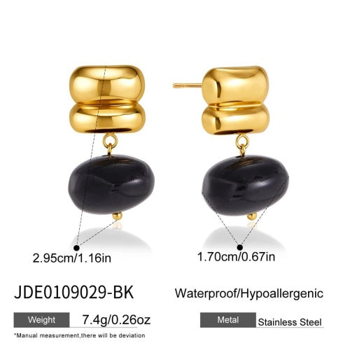 BOUCLES D’OREILLES ACIER REF E0109029-BK
