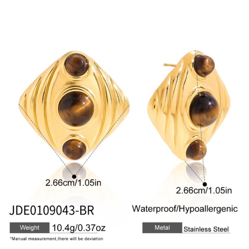 Boucles d’oreilles en acier – E0109043-BR