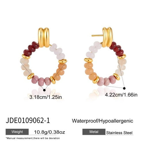 BOUCLES D’OREILLES ACIER REF E0109062-1