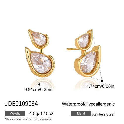 BOUCLES D’OREILLES ACIER REF E0109064