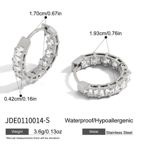 Boucles d’oreilles en acier – E0110014-S