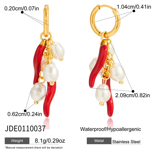 Boucles d’oreilles en acier – E0110037