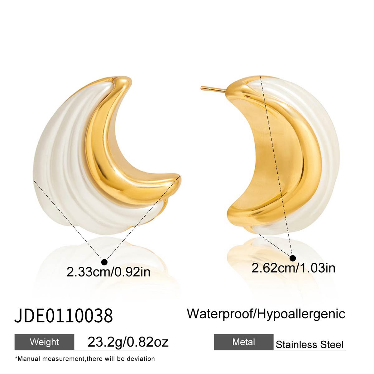 Boucles d’oreilles en acier – E0110038