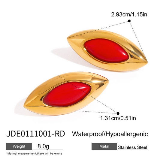 Boucles d’oreilles en acier – E0111001-RD