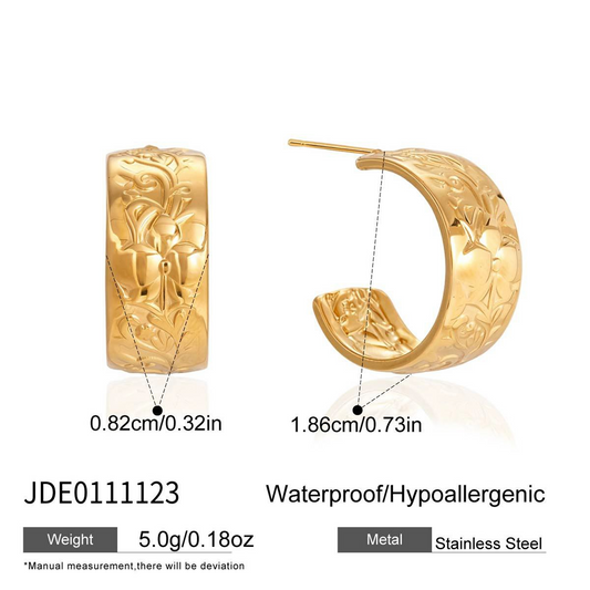 Boucles d’oreilles en acier – E0111123