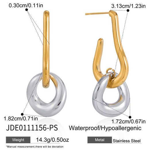 Boucles d’oreilles en acier – E0111156-PS