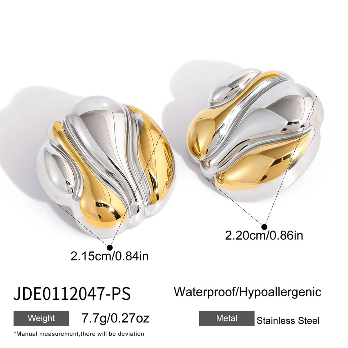 Boucles d’oreilles en acier – E0112047-PS