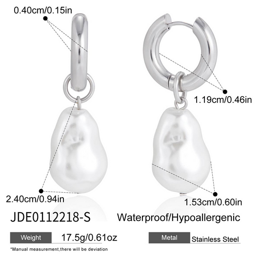 Boucles d’oreilles en acier – E0112218-S