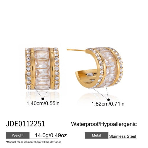 Boucles d’oreilles en acier – E0112251