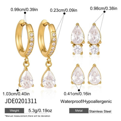Boucles d’oreilles en acier – E0201311
