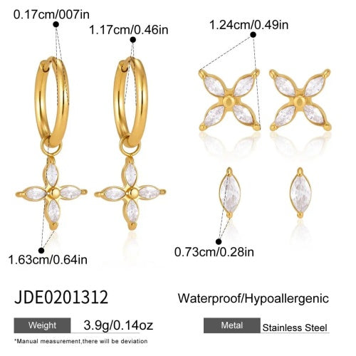 Boucles d’oreilles en acier – E0201312