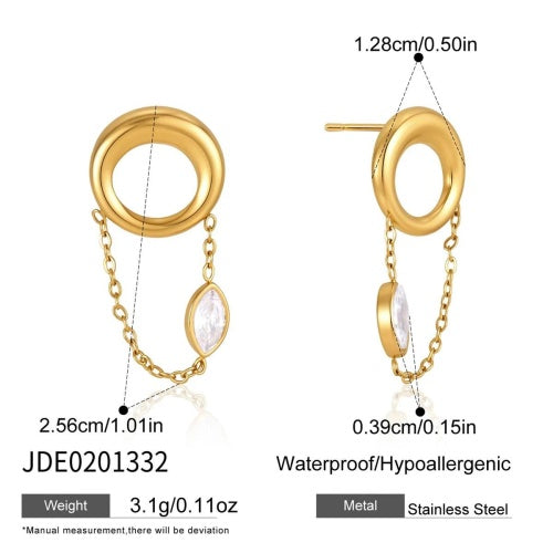 Boucles d’oreilles en acier – E0201332