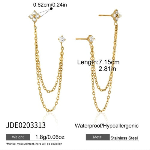 Boucles d’oreilles en acier – E0203313