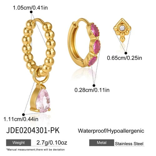 Boucles d’oreilles en acier – E0204301-PK