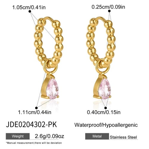 Boucles d’oreilles en acier – E0204302-PK