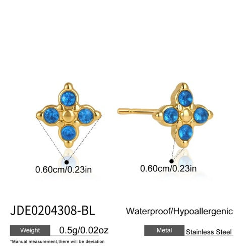 Boucles d’oreilles en acier – E0204308-BL