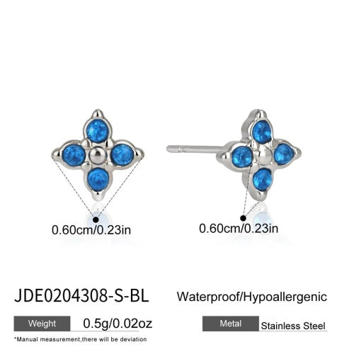 Boucles d’oreilles en acier – E0204308-S-BL